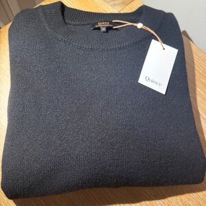 NWT Quince Women's Mongolian Cashmere Oversized
Crewneck Sweater, Black, Medium